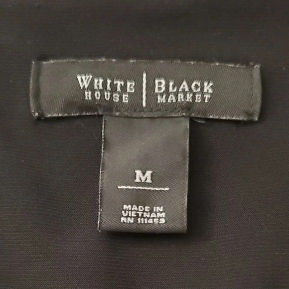 White House Black Market Black Sleeveless Drape Cowl Neck Tunic Top Size M - Picture 4 of 6